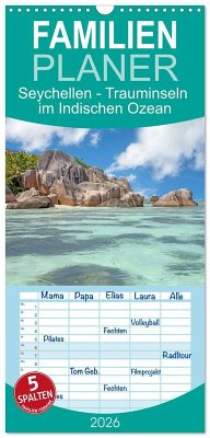 Familienplaner 2026 - Seychellen - Trauminseln im Indischen Ozean mit 5 Spalten (Wandkalender, 21 x 45 cm) CALVENDO Familienplaner 2026 - Seychellen - Trauminseln im Indischen Ozean mit 5 Spalten (Wandkalender, 21 x 45 cm) CALVENDO