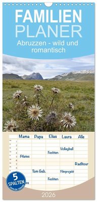 Cover Familienplaner 2026 - Abruzzen - wild und romantisch mit 5 Spalten (Wandkalender, 21 x 45 cm) CALVENDO