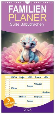 Familienplaner 2026 - Süße Babydrachen mit 5 Spalten (Wandkalender, 21 x 45 cm) CALVENDO Familienplaner 2026 - Süße Babydrachen mit 5 Spalten (Wandkalender, 21 x 45 cm) CALVENDO