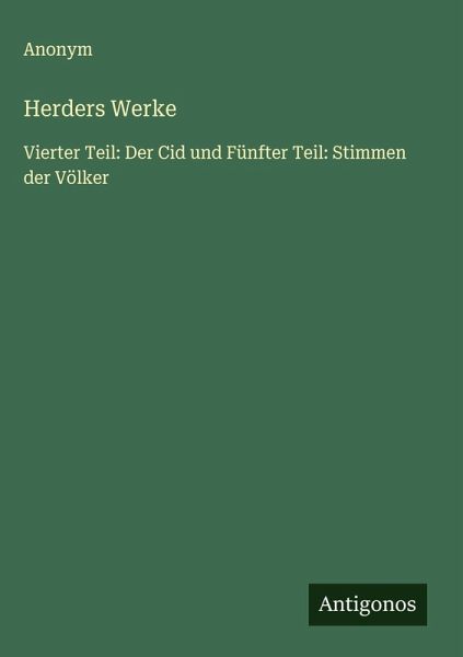 Herders Werke Herders Werke