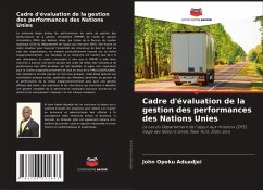 Cover Cadre d'évaluation de la gestion des performances des Nations Unies