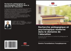 Cover Recherche pédagogique et psychologique moderne dans le domaine de l'éducation