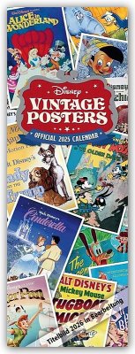 Cover Disney Vintage Posters - Original Disney Filmplakate 2026 - Slimline-Kalender