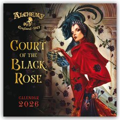 Cover Alchemy Court of the Black Rose - Hof der schwarzen Rose 2026 - Original Flame Tree Publishing-Kalender [Kalender]