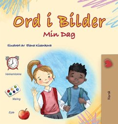 Cover Words in Pictures - My Day (Norwegian Children's Book)