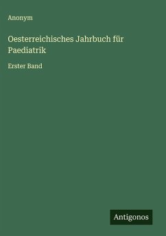 Cover Oesterreichisches Jahrbuch für Paediatrik