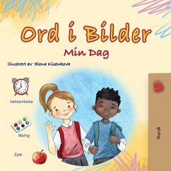 Cover Words in Pictures - My Day (Norwegian Children's Book)