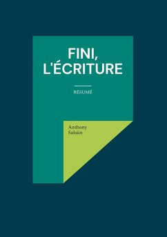 Cover Fini, l'écriture