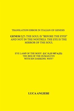 Cover Translation error in Italian of Genesis 2,7