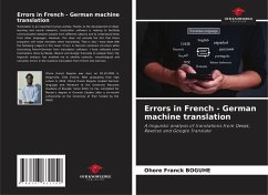 Cover Errors in French - German machine translation