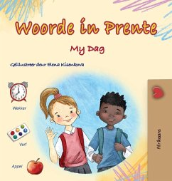 Cover Words in Pictures - My Day (Afrikaans Children's Book)