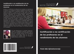 Cover Certificación o no certificación de los profesores en el rendimiento de los alumnos