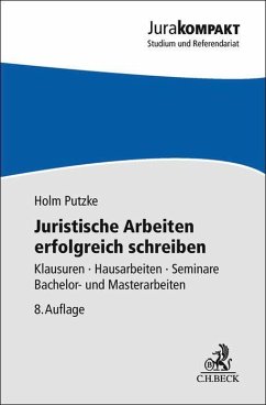 Cover Juristische Arbeiten erfolgreich schreiben