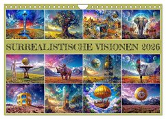 Surrealistische Visionen (Wandkalender 2026 DIN A4 quer), CALVENDO Monatskalender