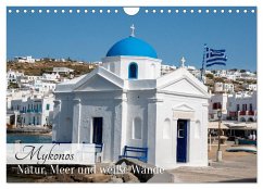 Mykonos - Natur, Meer und weiße Wände (Wandkalender 2026 DIN A4 quer), CALVENDO Monatskalender