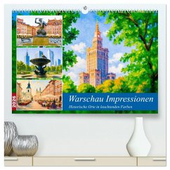 Cover Warschau Impressionen - Historische Orte in leuchtenden Farben (hochwertiger Premium Wandkalender 2026 DIN A2 quer), Kunstdruck in Hochglanz