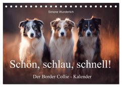 Schön, schlau, schnell! - Der Border Collie - Kalender (Tischkalender 2026 DIN A5 quer), CALVENDO Monatskalender Cover Schön, schlau, schnell! - Der Border Collie - Kalender (Tischkalender 2026 DIN A5 quer), CALVENDO Monatskalender
