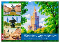 Cover Warschau Impressionen - Historische Orte in leuchtenden Farben (Wandkalender 2026 DIN A2 quer), CALVENDO Monatskalender