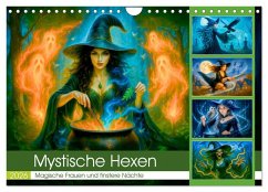 Cover Mystische Hexen - Magische Frauen und finstere Nächte (Wandkalender 2026 DIN A4 quer), CALVENDO Monatskalender