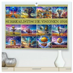 Surrealistische Visionen (hochwertiger Premium Wandkalender 2026 DIN A2 quer), Kunstdruck in Hochglanz