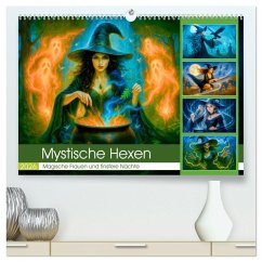 Cover Mystische Hexen - Magische Frauen und finstere Nächte (hochwertiger Premium Wandkalender 2026 DIN A2 quer), Kunstdruck in Hochglanz