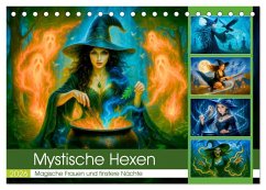 Cover Mystische Hexen - Magische Frauen und finstere Nächte (Tischkalender 2026 DIN A5 quer), CALVENDO Monatskalender