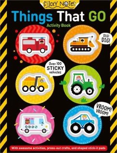 Cover Sticky Notes Things That Go Activity Book