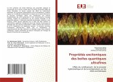 Propriétés excitoniques des boîtes quantiques ultrafines