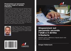 Cover Disposizioni sul personale secondo l'UGB e il diritto tributario