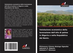 Cover Valutazione economica della lavorazione dell'olio di palma in Nigeria e nella Repubblica del Benin.