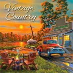 Vintage Country 2026 12 X 24 Inch (Hanging) Monthly Square Wall Calendar Featuring the Artwork of Geno Peoples Plastic-Free
