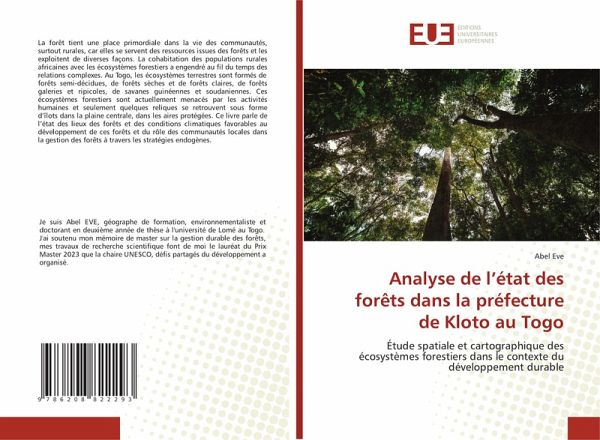 Analyse de l'état des forêts dans la préfecture de Kloto au Togo