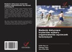 Badanie dotycz¿ce kryteriów wyboru organizatorów wycieczek terenowych Badanie dotycz¿ce kryteriów wyboru organizatorów wycieczek terenowych