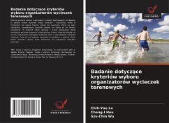 Cover Badanie dotycz¿ce kryteriów wyboru organizatorów wycieczek terenowych