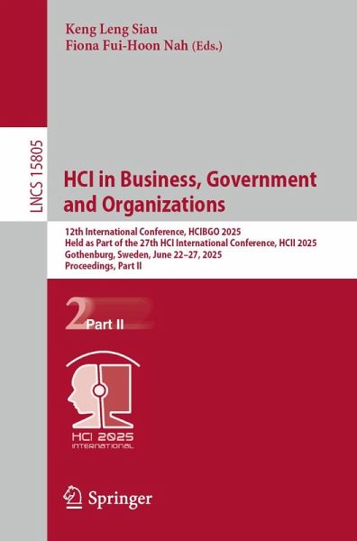 HCI in Business, Government and Organizations (eBook, PDF)