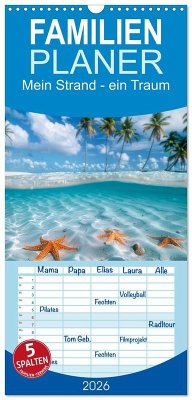 Familienplaner 2026 - Mein Strand - ein Traum mit 5 Spalten (Wandkalender, 21 x 45 cm) CALVENDO Cover Familienplaner 2026 - Mein Strand - ein Traum mit 5 Spalten (Wandkalender, 21 x 45 cm) CALVENDO