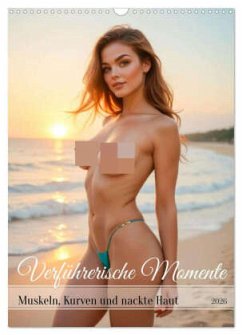 Verführerische Momente - Muskeln, Kurven und nackte Haut (Wandkalender 2026 DIN A3 hoch), CALVENDO Monatskalender