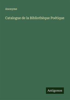 Cover Catalogue de la Bibliothèque Poétique
