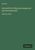 Zeitschrift für Völkerpsychologie und Sprachwissenschaft Zeitschrift für Völkerpsychologie und Sprachwissenschaft