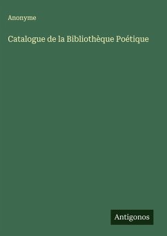 Cover Catalogue de la Bibliothèque Poétique
