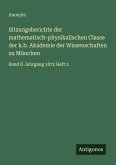 Sitzungsberichte der mathematisch-physikalischen Classe der k.b. Akademie der Wissenschaften zu München