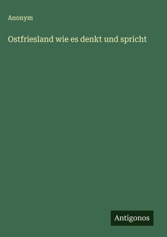 Cover Ostfriesland wie es denkt und spricht