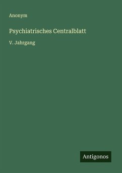 Cover Psychiatrisches Centralblatt