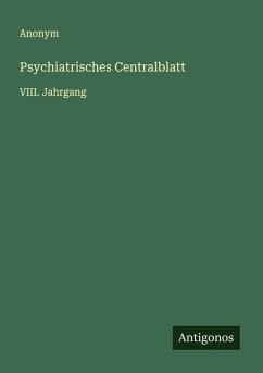 Psychiatrisches Centralblatt - Anonym