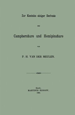 Cover Zur Kentniss einiger Derivate der Camphersäure und Hemipinsäure