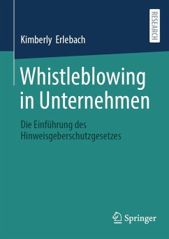 Cover Whistleblowing in Unternehmen (eBook, PDF)