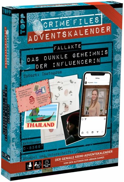 Crime Files - Fallakte: Das dunkle Geheimnis der Influencerin. Der Krimi-Adventskalender mit Live-Story im Internet   (Restauflage)