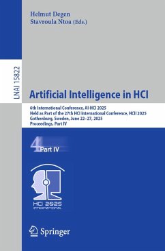 Artificial Intelligence in HCI (eBook, PDF)