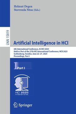 Artificial Intelligence in HCI (eBook, PDF)