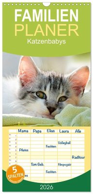 Familienplaner 2026 - Katzenbabys mit 5 Spalten (Wandkalender, 21 x 45 cm) CALVENDO Familienplaner 2026 - Katzenbabys mit 5 Spalten (Wandkalender, 21 x 45 cm) CALVENDO